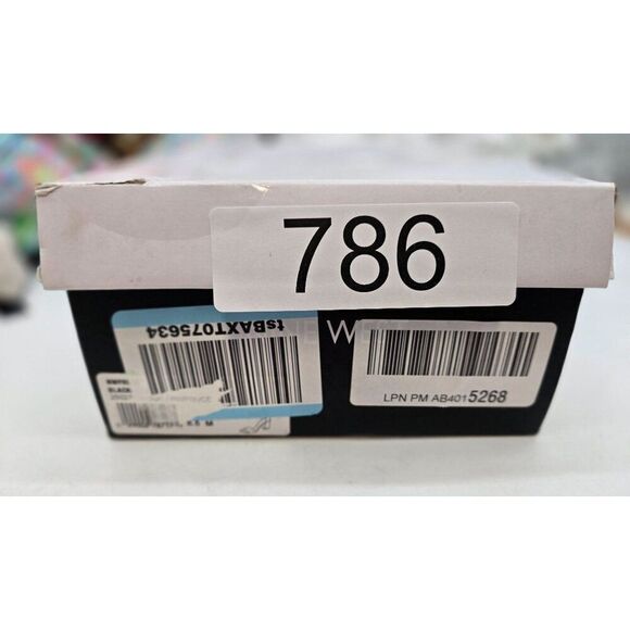 Nine West Black Faux Leather Open-Toe Ankle Strap Heels - Womens Size 8 - Picture 7 of 7